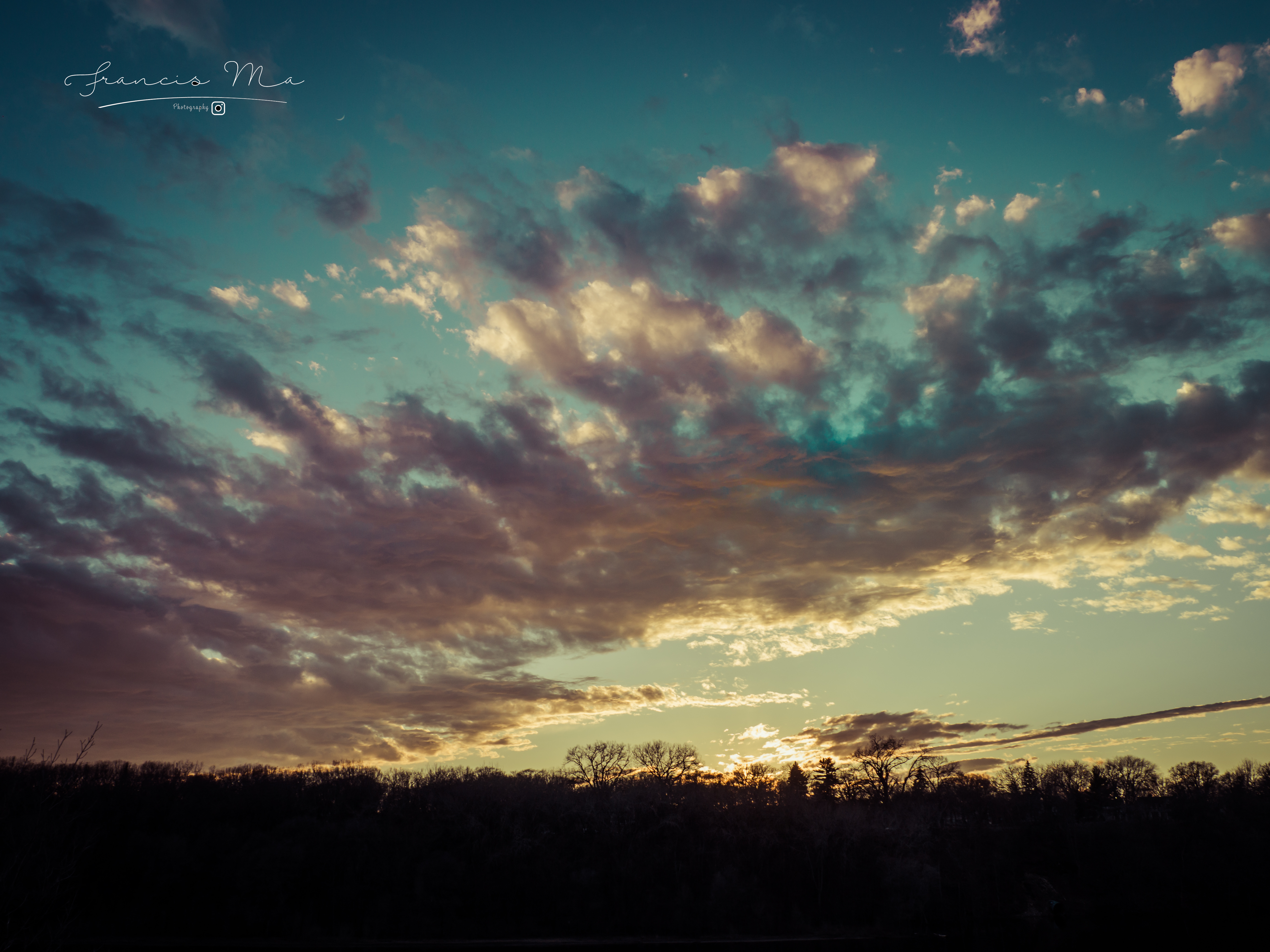 Clouds over the Mississippi in Saint Paul